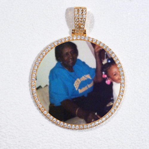 MEDIUM 3D CIRCLE CUSTOM PICTURE PENDANT