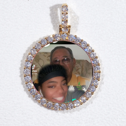 3D CIRCLE CUSTOM PICTURE PENDANT SMALL SIZE