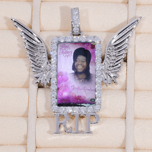 RIP WING 3D CUSTOM PICTURE PENDANT