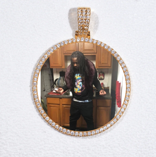 MEDIUM 3D CIRCLE CUSTOM PICTURE PENDANT