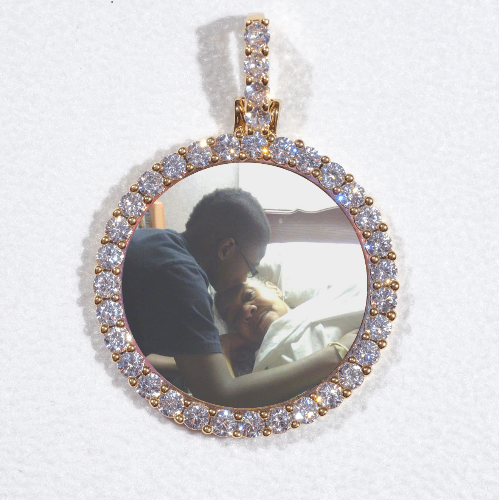 3D CIRCLE CUSTOM PICTURE PENDANT SMALL SIZE