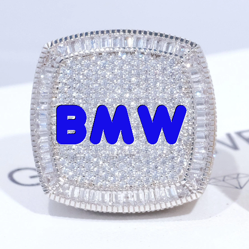 CUSTOM LETTER 3D ICED RING