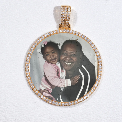 MEDIUM 3D CIRCLE CUSTOM PICTURE PENDANT