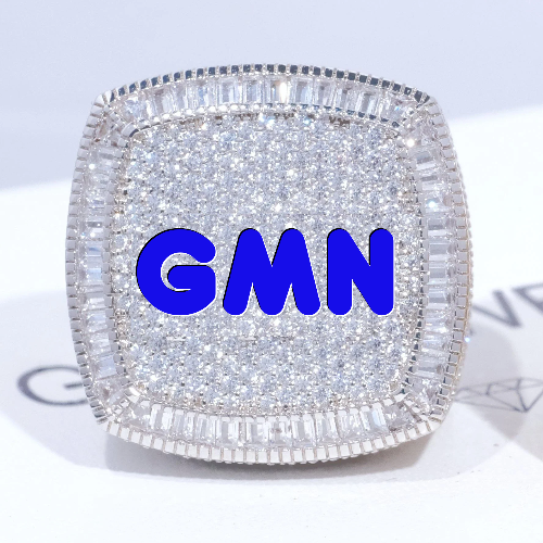 CUSTOM LETTER 3D ICED RING