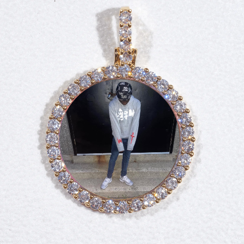 3D CIRCLE CUSTOM PICTURE PENDANT SMALL SIZE