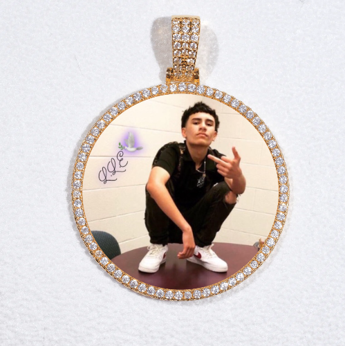 MEDIUM 3D CIRCLE CUSTOM PICTURE PENDANT