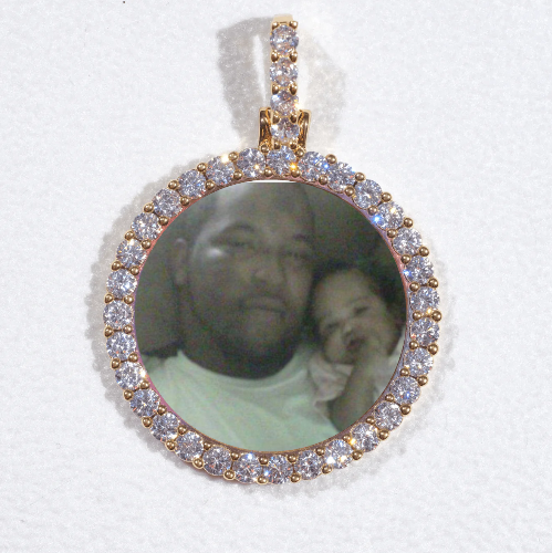 3D CIRCLE CUSTOM PICTURE PENDANT SMALL SIZE