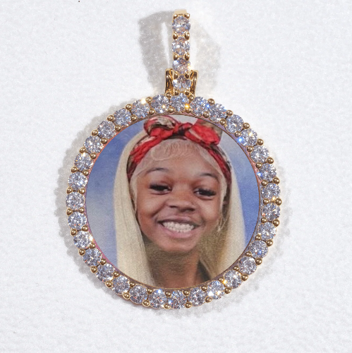 3D CIRCLE CUSTOM PICTURE PENDANT SMALL SIZE