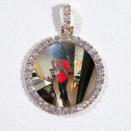 3D CIRCLE CUSTOM PICTURE PENDANT SMALL SIZE