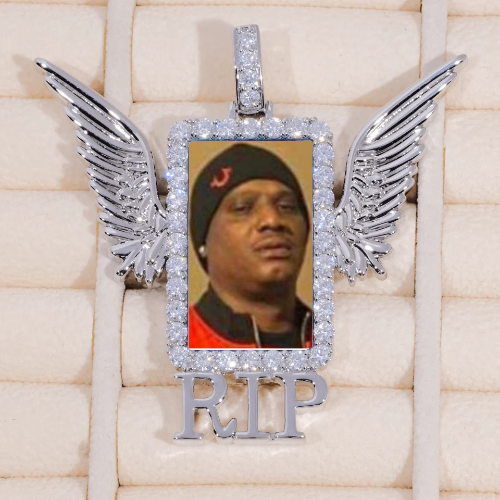 RIP WING 3D CUSTOM PICTURE PENDANT
