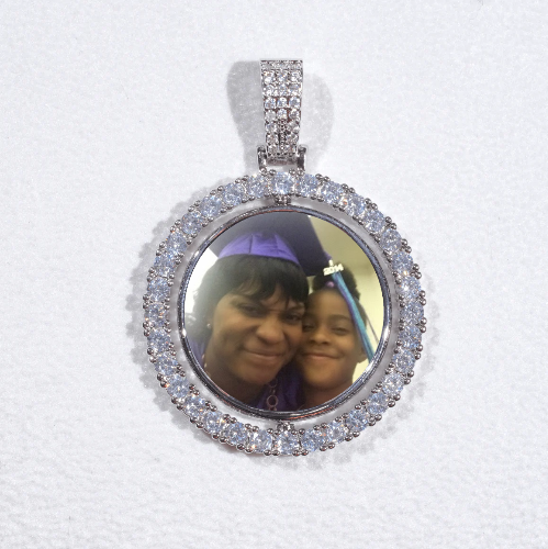 3D Spinning 2-Faced Custom Picture Pendant
