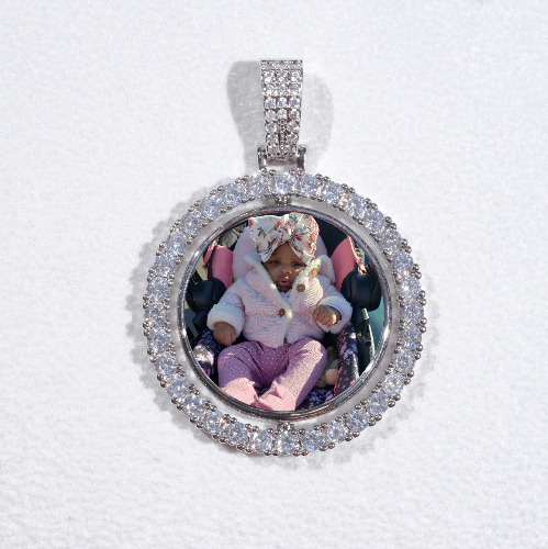3D Spinning 2-Faced Custom Picture Pendant