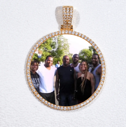 MEDIUM 3D CIRCLE CUSTOM PICTURE PENDANT