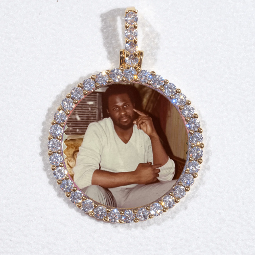 3D CIRCLE CUSTOM PICTURE PENDANT SMALL SIZE