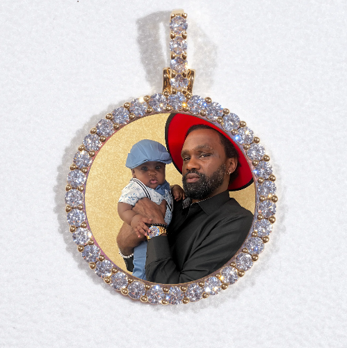 3D CIRCLE CUSTOM PICTURE PENDANT SMALL SIZE