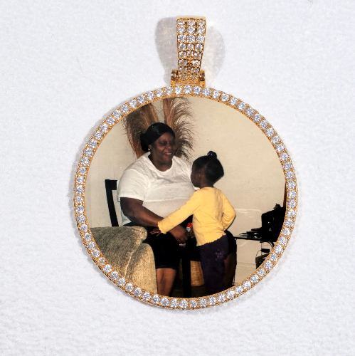 MEDIUM 3D CIRCLE CUSTOM PICTURE PENDANT