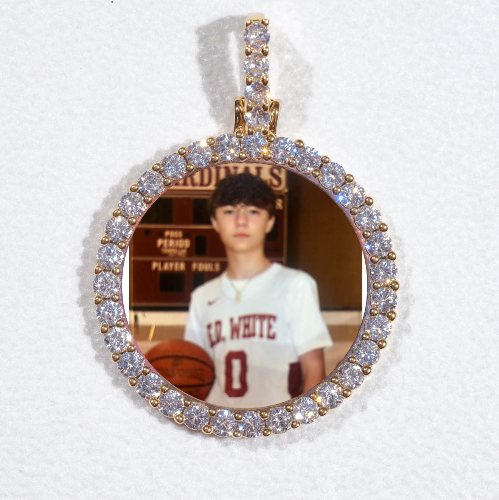 3D CIRCLE CUSTOM PICTURE PENDANT SMALL SIZE