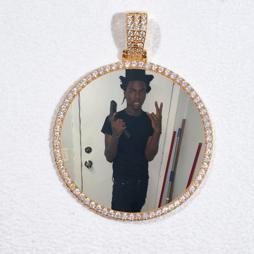 MEDIUM 3D CIRCLE CUSTOM PICTURE PENDANT