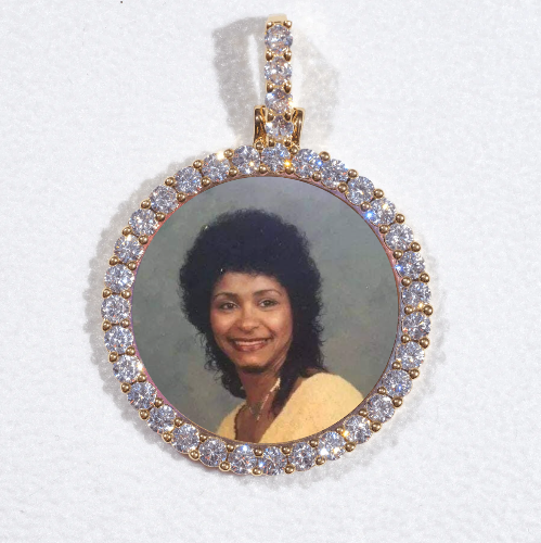 3D CIRCLE CUSTOM PICTURE PENDANT SMALL SIZE