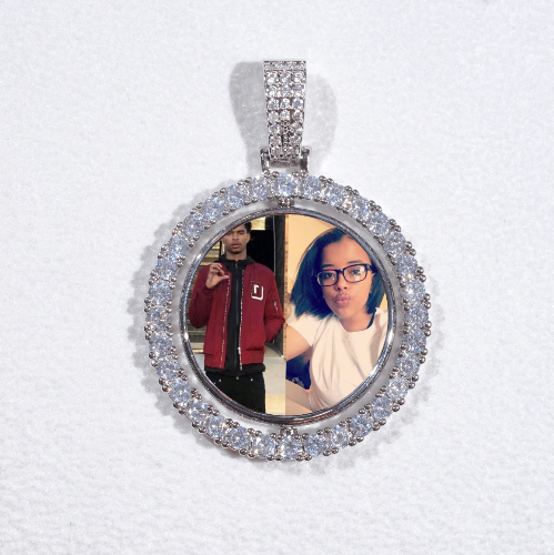 3D Spinning 2-Faced Custom Picture Pendant