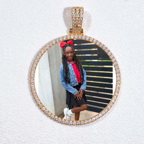 MEDIUM 3D CIRCLE CUSTOM PICTURE PENDANT