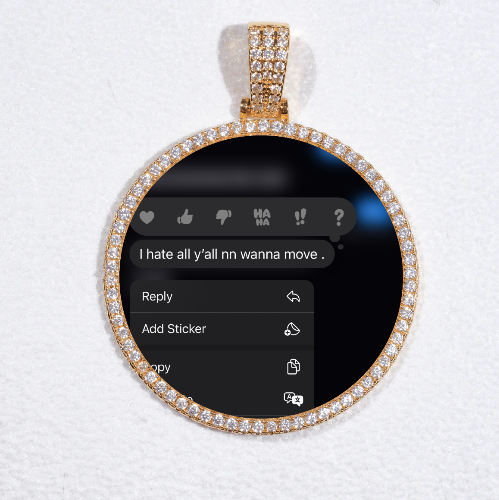 MEDIUM 3D CIRCLE CUSTOM PICTURE PENDANT