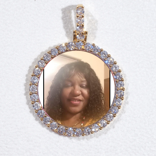 3D CIRCLE CUSTOM PICTURE PENDANT SMALL SIZE
