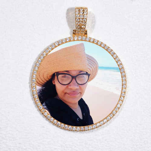 MEDIUM 3D CIRCLE CUSTOM PICTURE PENDANT