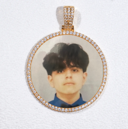 MEDIUM 3D CIRCLE CUSTOM PICTURE PENDANT