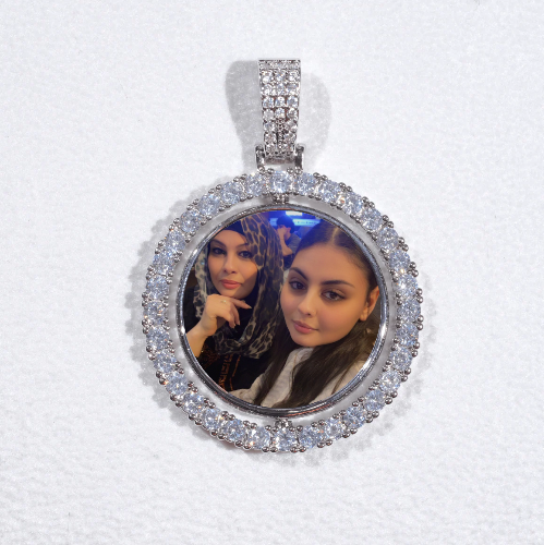 3D Spinning 2-Faced Custom Picture Pendant