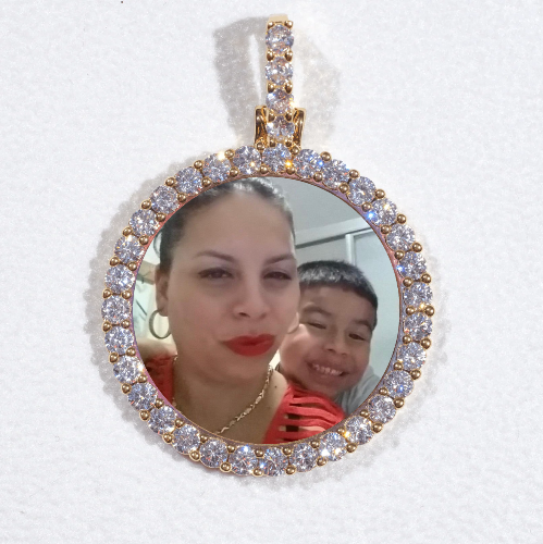 3D CIRCLE CUSTOM PICTURE PENDANT SMALL SIZE