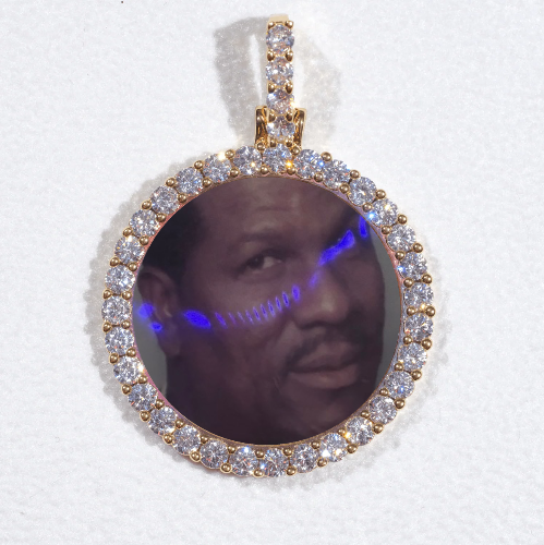 3D CIRCLE CUSTOM PICTURE PENDANT SMALL SIZE