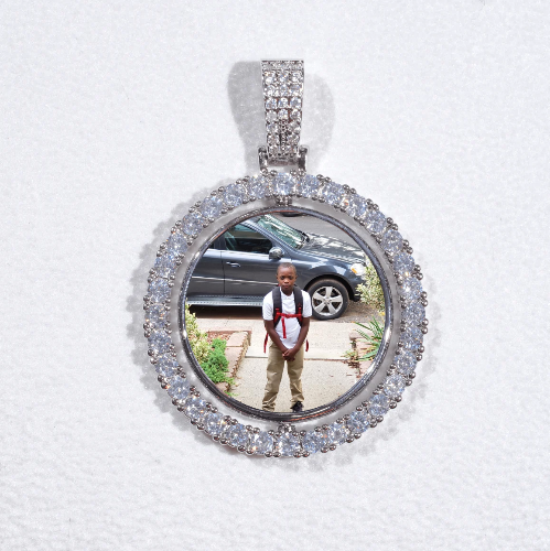 3D Spinning 2-Faced Custom Picture Pendant
