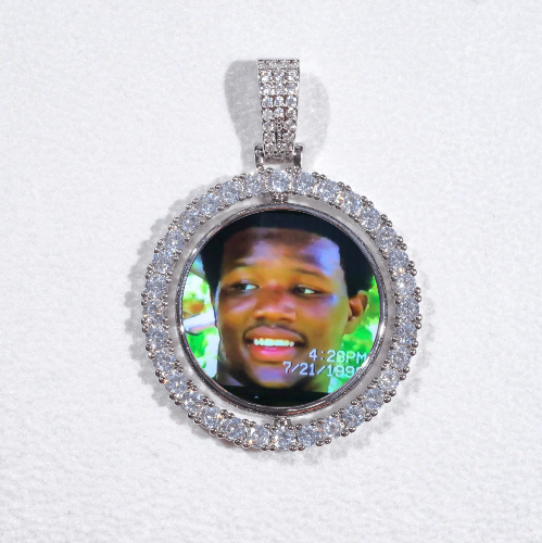 3D Spinning 2-Faced Custom Picture Pendant