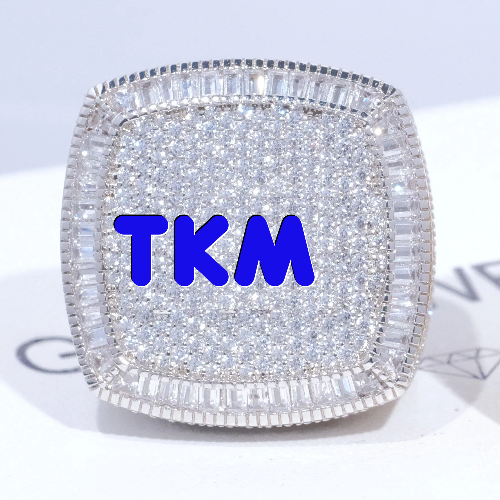 CUSTOM LETTER 3D ICED RING