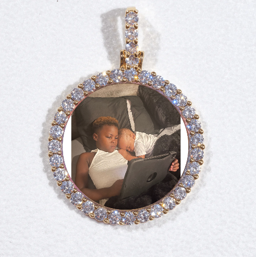 3D CIRCLE CUSTOM PICTURE PENDANT SMALL SIZE