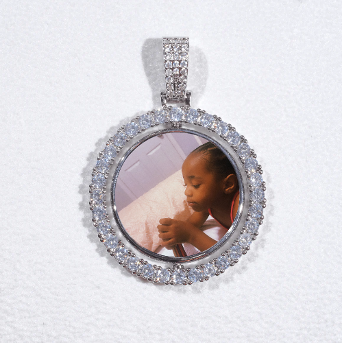 3D Spinning 2-Faced Custom Picture Pendant