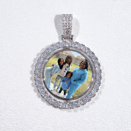 3D Spinning 2-Faced Custom Picture Pendant