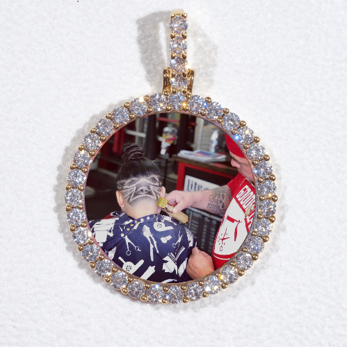 3D CIRCLE CUSTOM PICTURE PENDANT SMALL SIZE