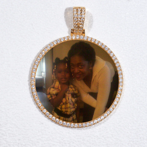 MEDIUM 3D CIRCLE CUSTOM PICTURE PENDANT