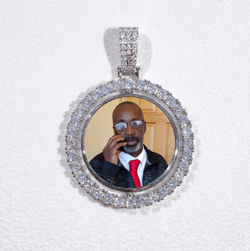 3D Spinning 2-Faced Custom Picture Pendant