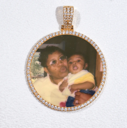 MEDIUM 3D CIRCLE CUSTOM PICTURE PENDANT