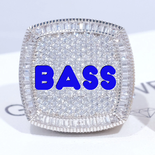 CUSTOM LETTER 3D ICED RING
