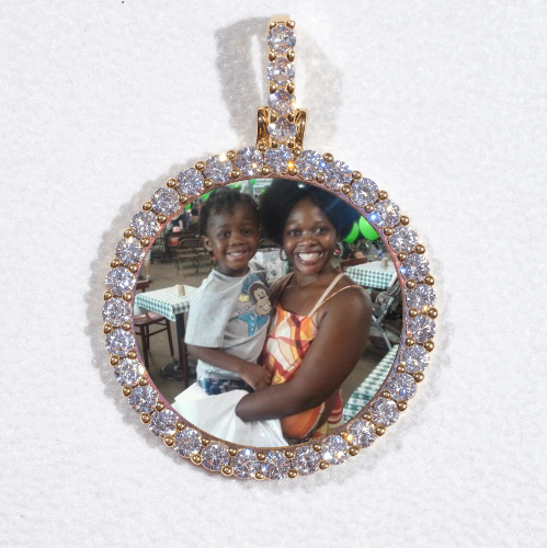 3D CIRCLE CUSTOM PICTURE PENDANT SMALL SIZE
