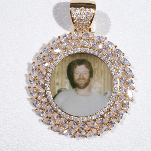 Large 3D Wheat Ear Custom Picture Pendant