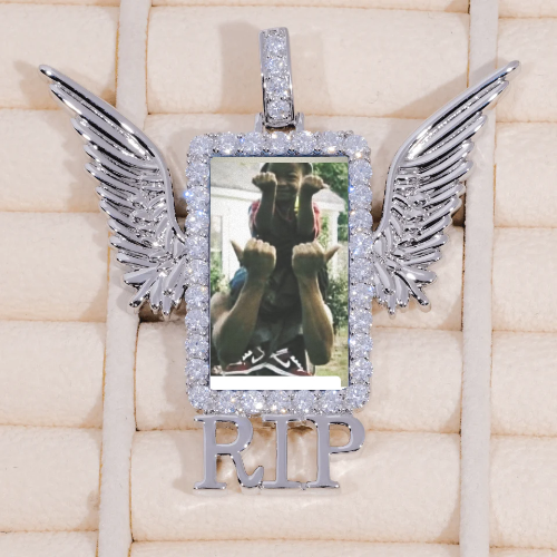 RIP WING 3D CUSTOM PICTURE PENDANT