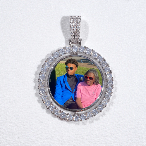 3D Spinning 2-Faced Custom Picture Pendant
