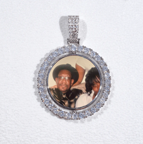3D Spinning 2-Faced Custom Picture Pendant