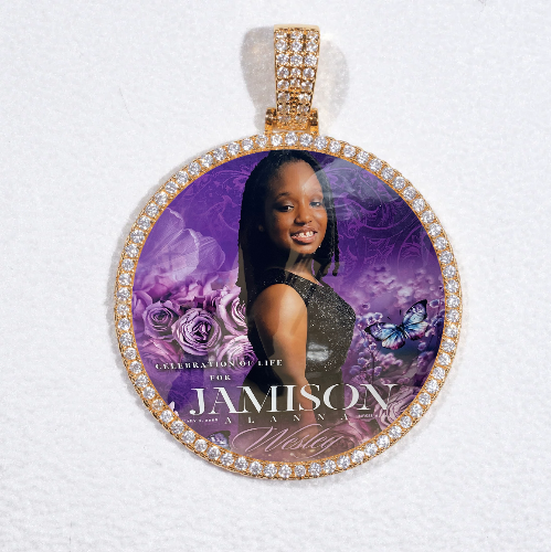 MEDIUM 3D CIRCLE CUSTOM PICTURE PENDANT