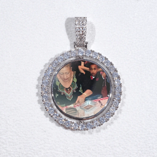 3D Spinning 2-Faced Custom Picture Pendant